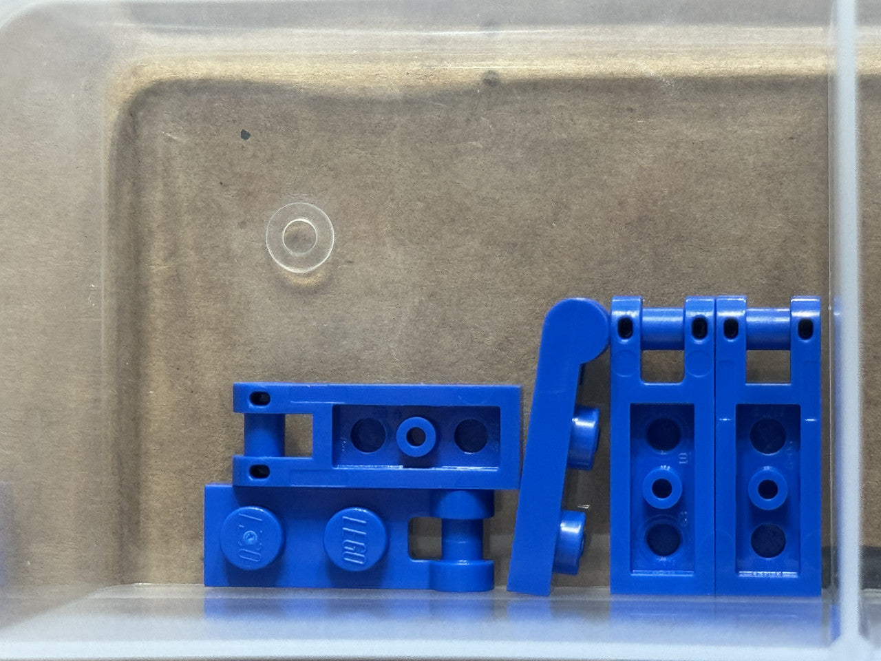 LEGO Parts - Blue Plate, Modified 1 x 2 Bar Handle on End - No 60478 - QTY 5