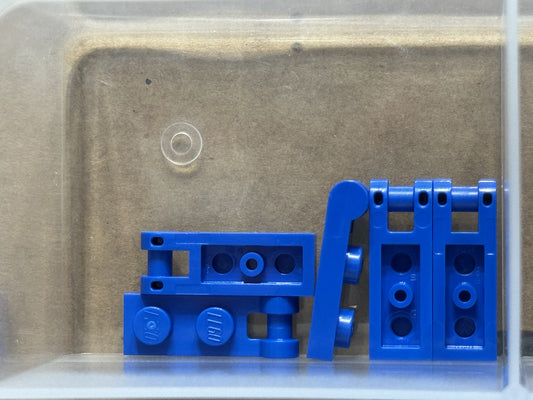 LEGO Parts - Blue Plate, Modified 1 x 2 Bar Handle on End - No 60478 - QTY 5