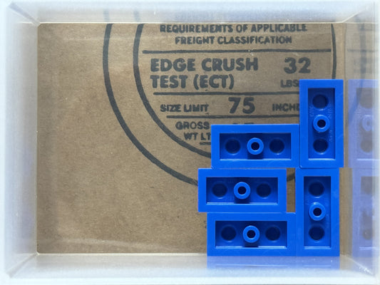LEGO Parts - Blue Plate 1 x 2 - No 3023 - QTY 5