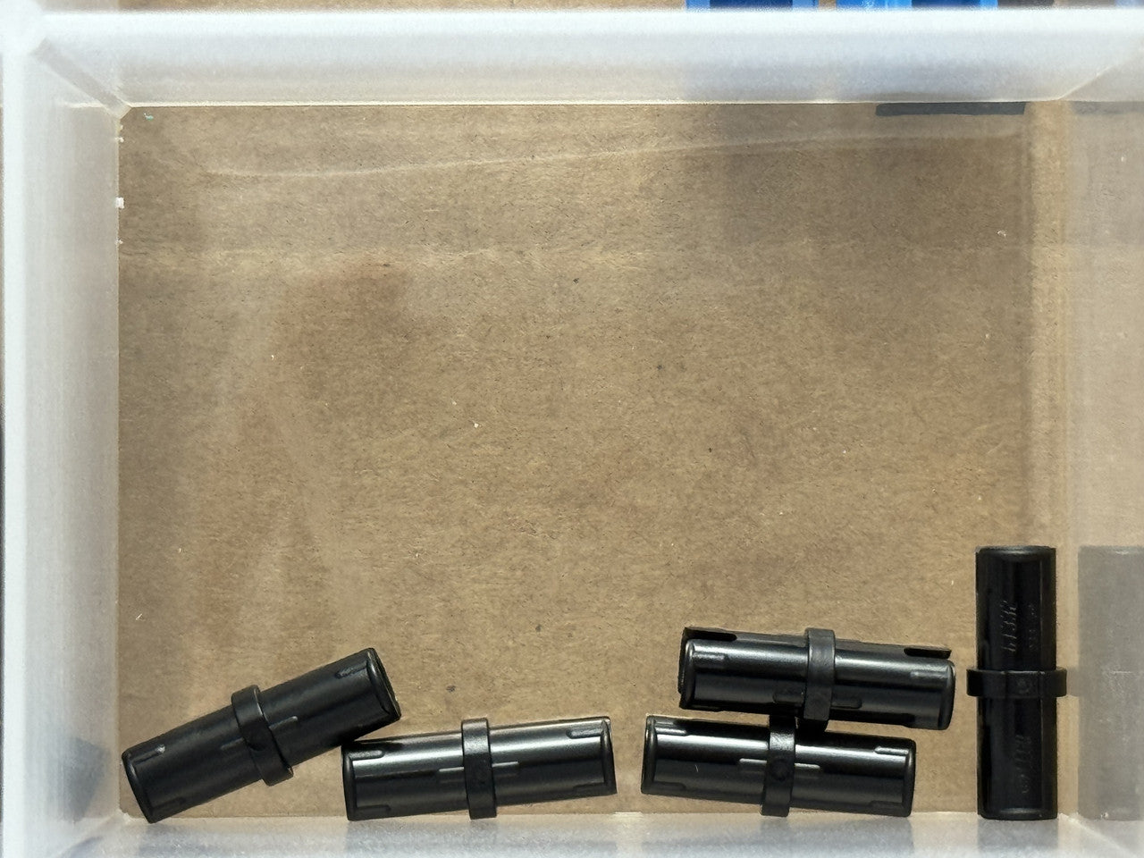 LEGO Parts - Black Technic, Pin with Short Friction Ridges - No 2780 - QTY 5