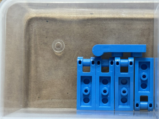 LEGO Parts - Dark Azure Plate 1 x 2 with Bar Handle on End - No 60478 - QTY 5