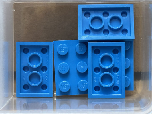 LEGO Parts - Dark Azure Plate 2 x 3 - No 3021 - QTY 5