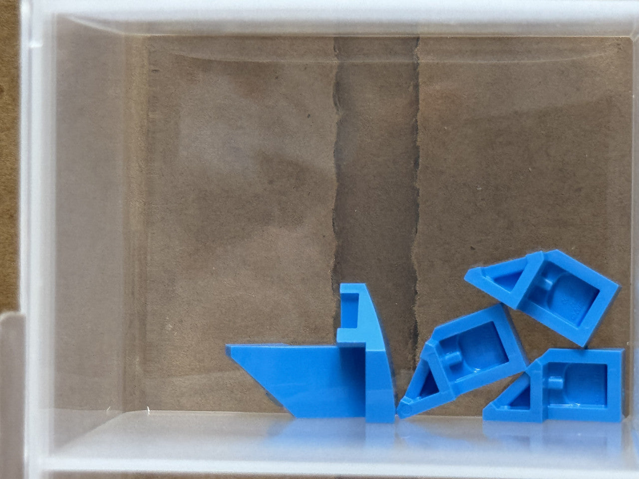 LEGO Parts - Dark Azure Wedge 2 x 1 x 2/3 Left - No 29120 - QTY 5