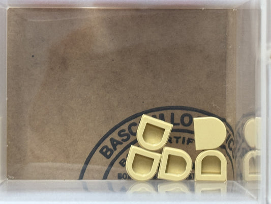 LEGO Parts - Tan Tile, Round 1 x 1 Half Circle Extended - No 24246 - QTY 5