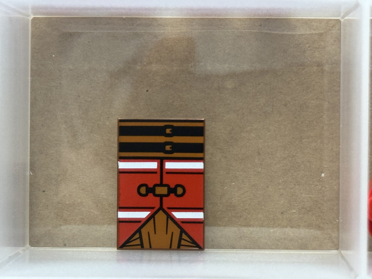 LEGO Parts - Reddish Brown Tile 2 x 3 Buggy Clown Torso - No 26603pb538 - QTY 1