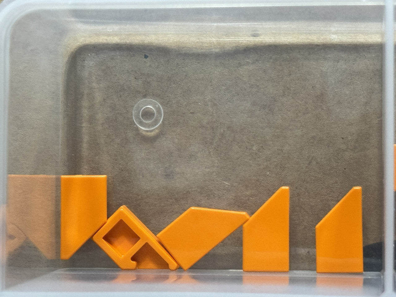 LEGO Parts - Orange Tile, Modified 1 x 2 Wedge Left - No 5091 - QTY 5