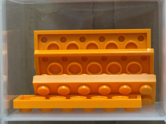 LEGO Parts - Orange Plate 2 x 6 - No 3795 - QTY 5