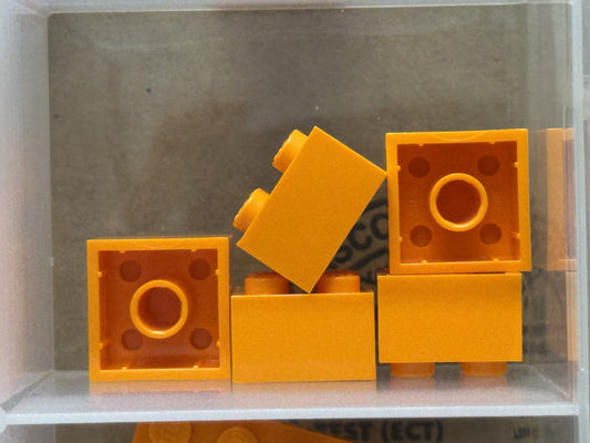 LEGO Parts - Orange Brick 2 x 2 - No 3003 - QTY 5