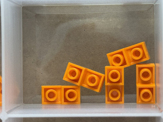 LEGO Parts - Orange Slope, Curved 2 x 1 x 2/3 Inverted - No 24201 - QTY 5