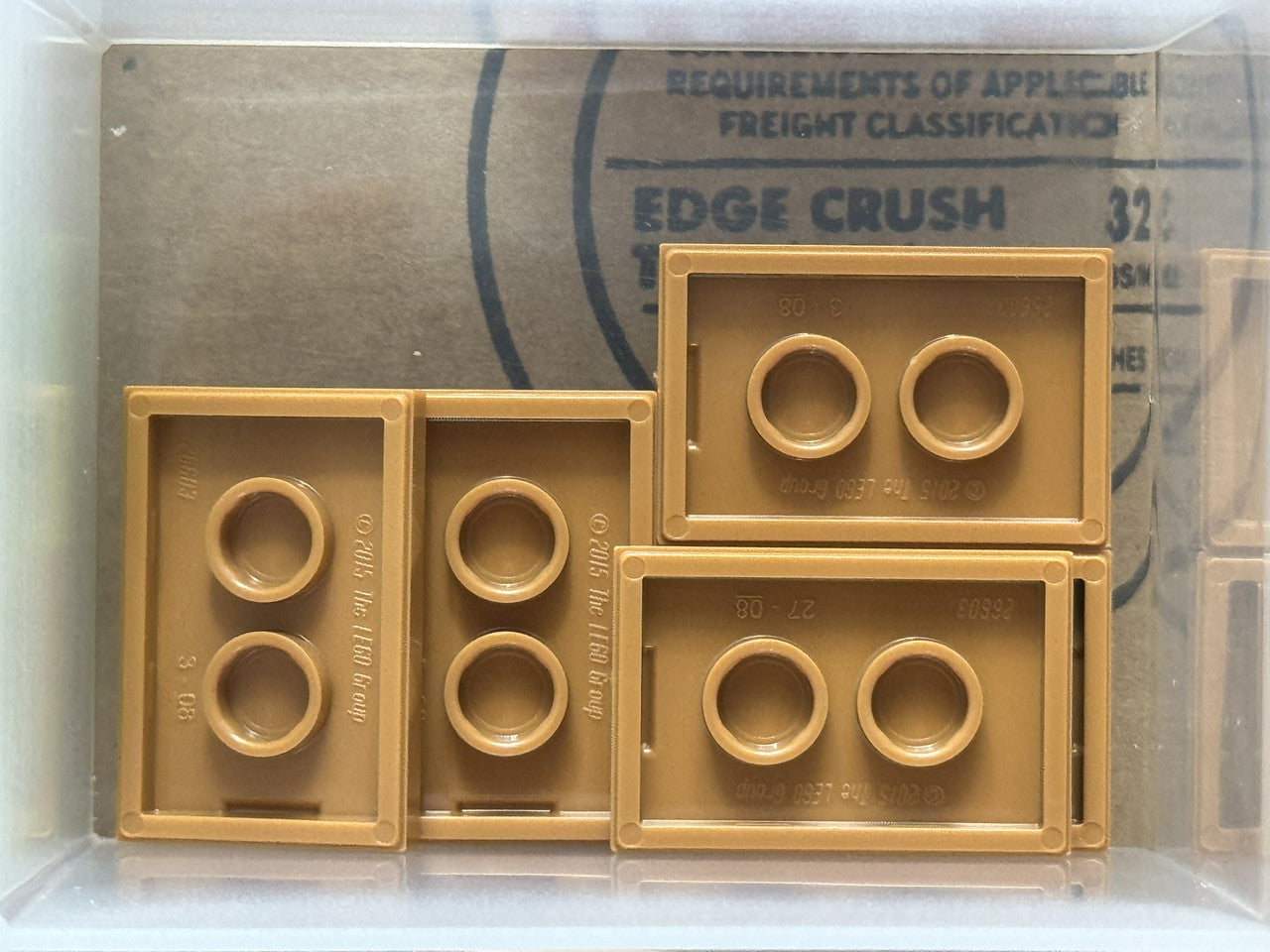 LEGO Parts - Medium Nougat Tile 2 x 3 - No 26603 - QTY 5