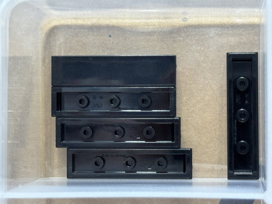 LEGO Parts - Black Tile 1 x 4 - No 2431 - QTY 5