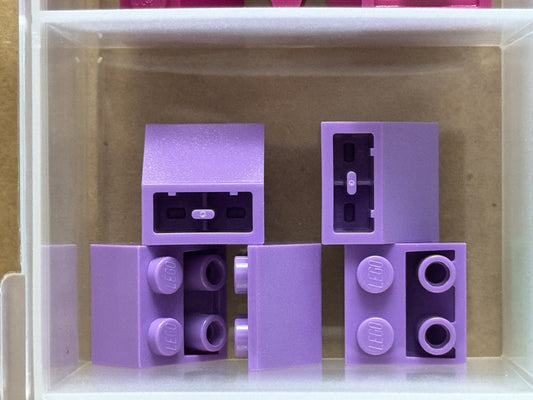LEGO Parts - Medium Lavender Slope, Inverted 45 2 x 2 - No 3660 - QTY 5