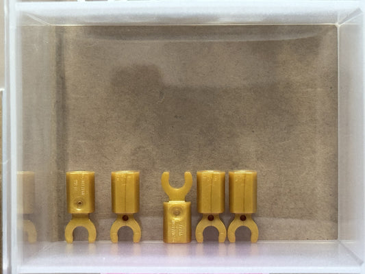 LEGO Parts - Pearl Gold Bar Holder with Clip - No 11090 - QTY 5