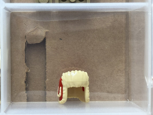 LEGO Parts - Red Minifigure, Headgear Ushanka Hat - No 36933pb01 - QTY 1