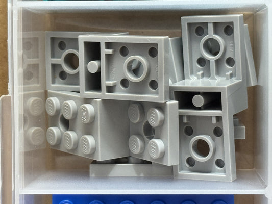 LEGO Parts - Light Bluish Gray Bracket 5 x 2 x 1 1/3 - No 11215 - QTY 5