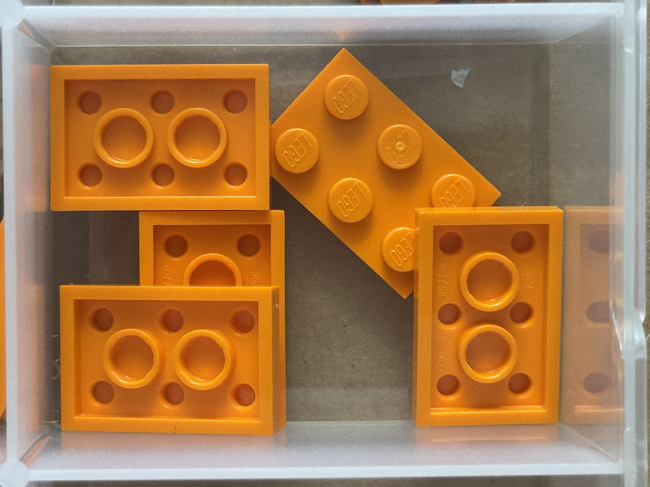 LEGO Parts - Orange Plate 2 x 3 - No 3021 - QTY 5