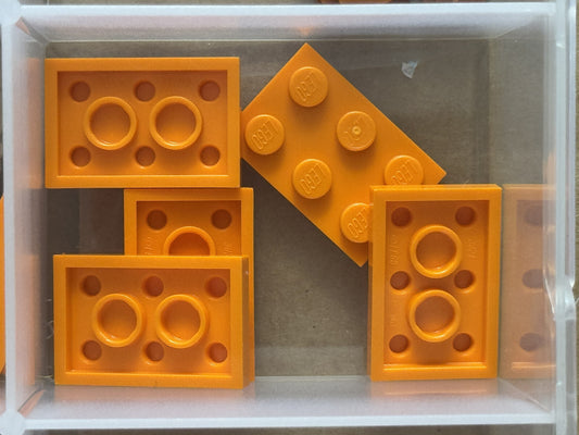 LEGO Parts - Orange Plate 2 x 3 - No 3021 - QTY 5
