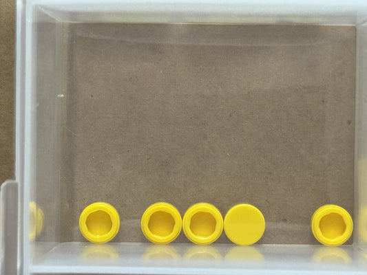 LEGO Parts - Yellow Tile, Round 1 x 1 - No 98138 - QTY 5