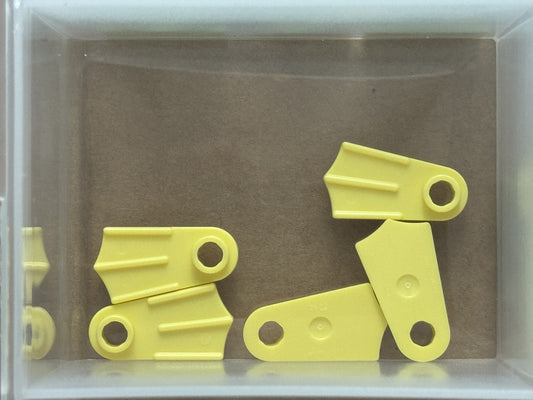 LEGO Parts - Bright Light Yellow Minifigure Footgear Flipper - No 2599a - QTY 5