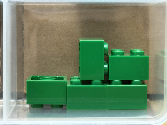 LEGO Parts - Green Brick 2 x 2 - No 3003 - QTY 5