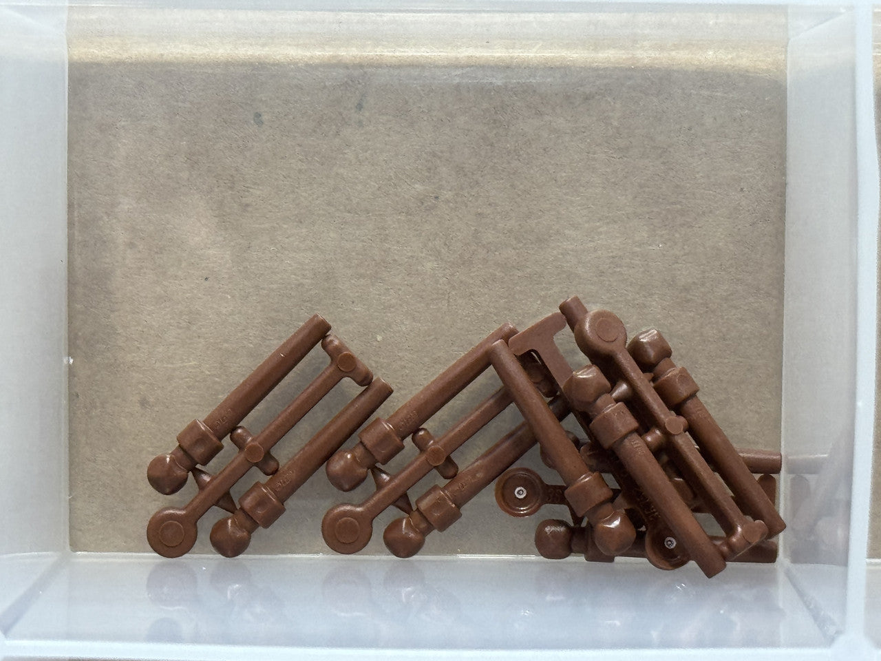 LEGO Parts - Reddish Brown Minifigure, Utensil Wand, 2 Sprue - No 36752 - QTY 5