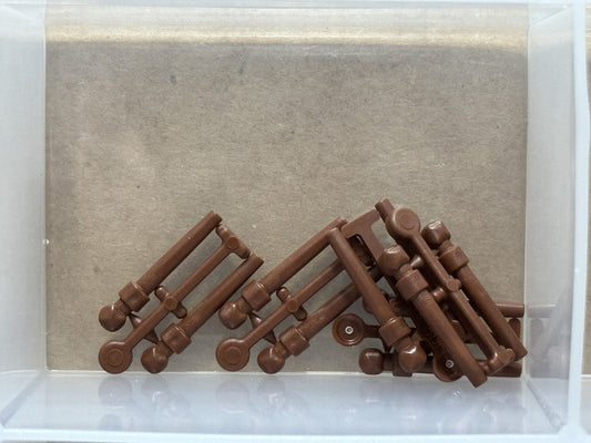 LEGO Parts - Reddish Brown Minifigure, Utensil Wand, 2 Sprue - No 36752 - QTY 5