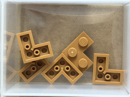 LEGO Parts - Medium Nougat Plate 2 x 2 Corner - No 2420 - QTY 5