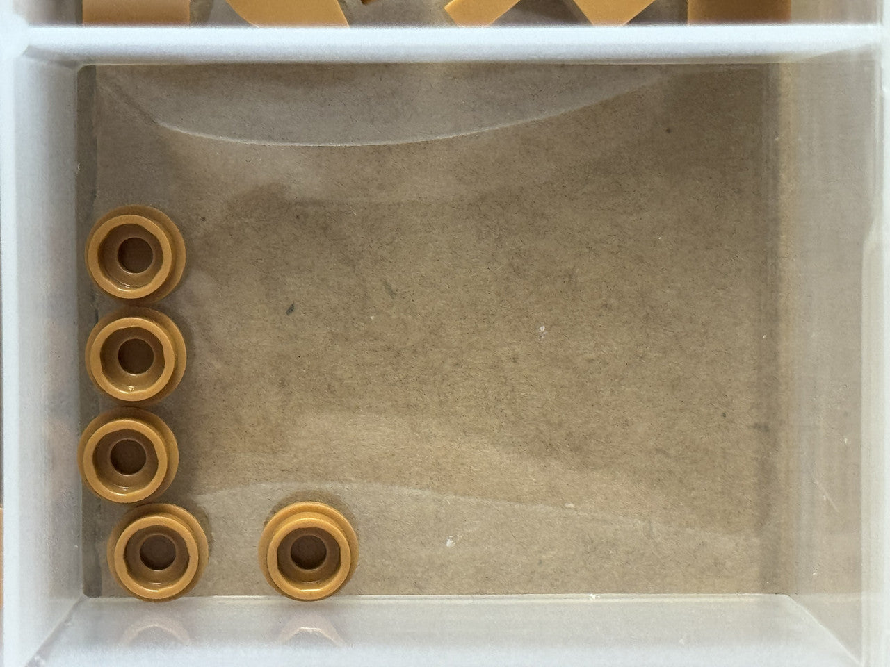 LEGO Parts - Medium Nougat Plate, Round 1 x 1 - No 4073 - QTY 5