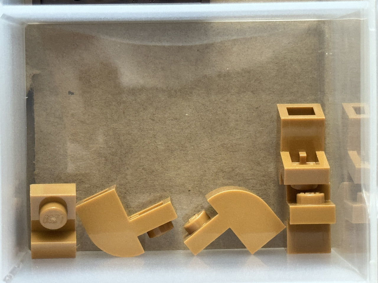 LEGO Parts - Medium Nougat Slope, Curved 2 x 1 x 1 1/3 - No 6091 - QTY 5