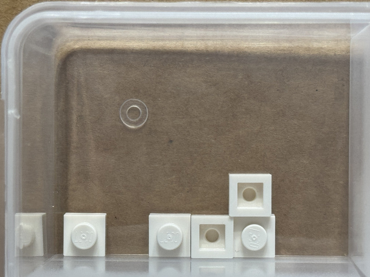 LEGO Parts - White Plate 1 x 1 - No 3024 - QTY 5