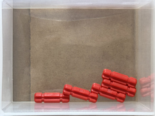 LEGO Parts - Red Technic, Axle 2L Notched - No 32062 - QTY 5