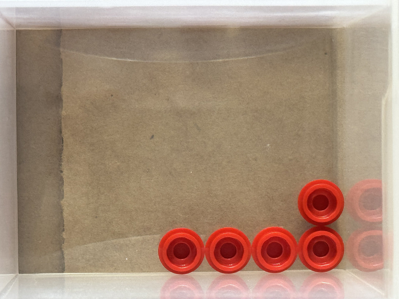 LEGO Parts - Red Plate, Round 1 x 1 - No 4073 - QTY 5