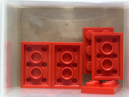 LEGO Parts - Red Plate 2 x 3 - No 3021 - QTY 5