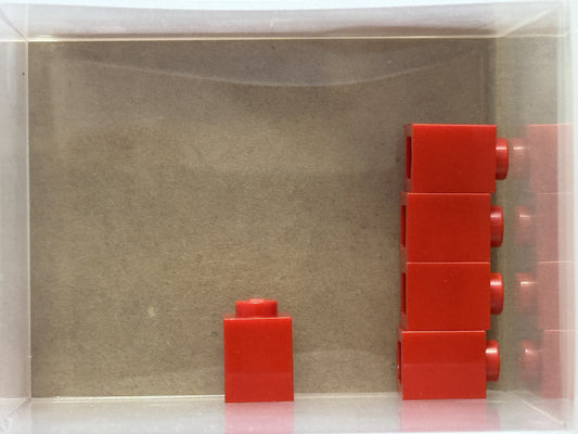 LEGO Parts - Red Brick 1 x 1 - No 3005 - QTY 5