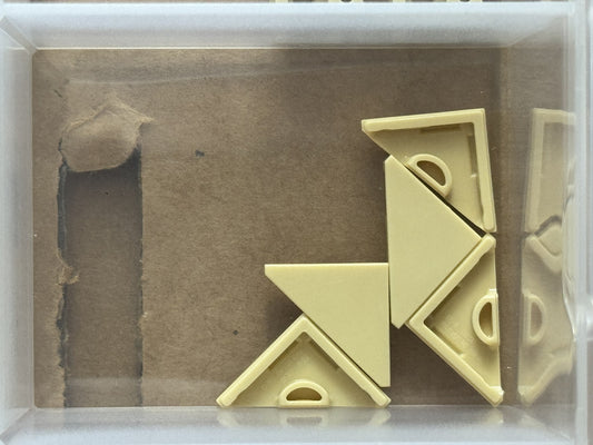 LEGO Parts - Tan Tile, Modified 2 x 2 Triangular - No 35787 - QTY 5