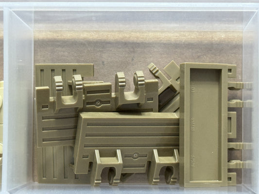 LEGO Parts - Dark Tan Hinge Train Gate 2 x 4 Locking Dual - No 92092 - QTY 5