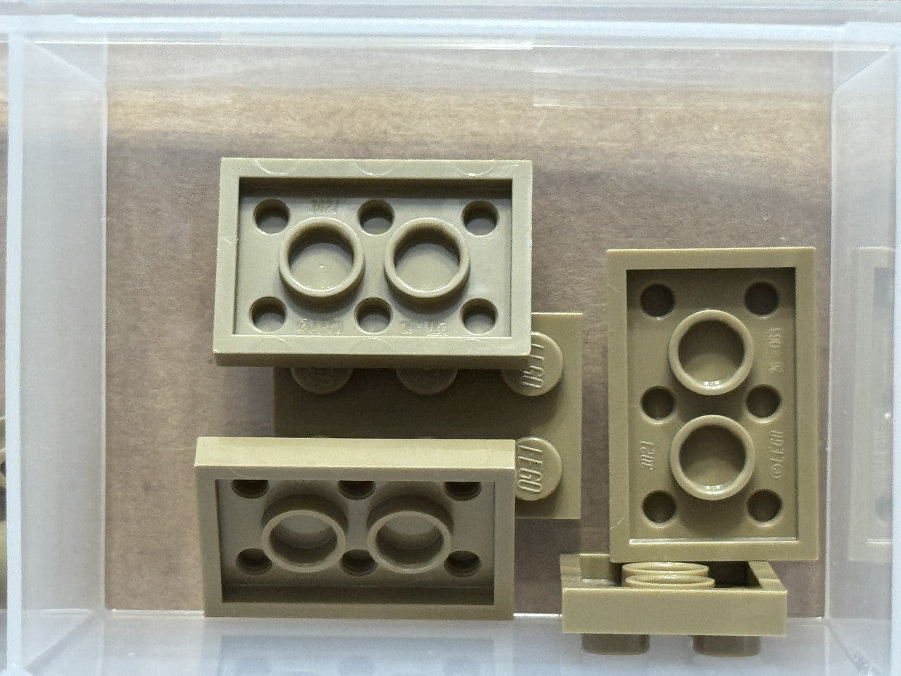 LEGO Parts - Dark Tan Plate 2 x 3 - No 3021 - QTY 5