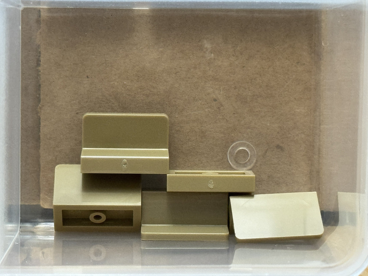 LEGO Parts - Dark Tan Panel 1 x 2 x 1 with Rounded Corners - No 4865b - QTY 5