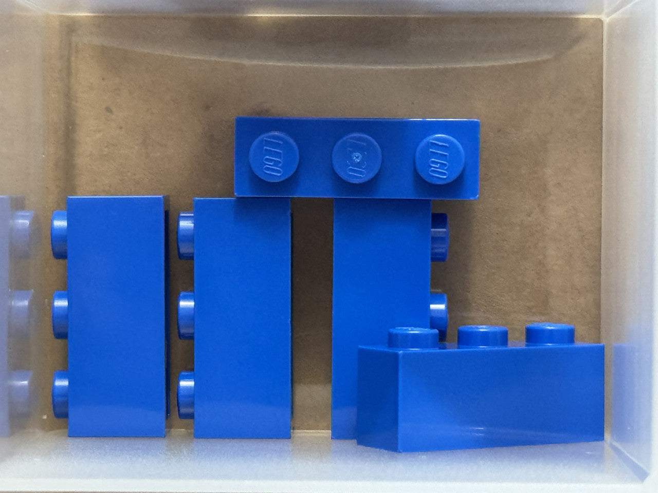 LEGO Parts - Blue Brick 1 x 3 - No 3622 - QTY 5
