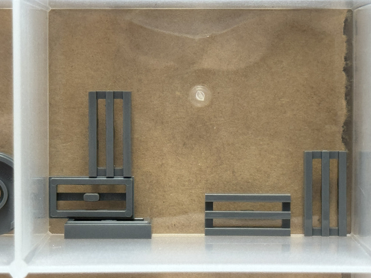 LEGO Parts - Dark Bluish Gray Tile 1 x 2 Grille - No 2412b - QTY 5