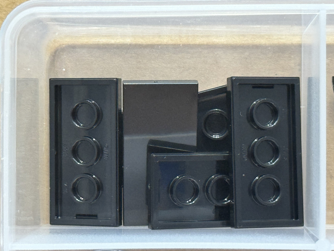 LEGO Parts - Black Tile 2 x 4 - No 87079 - QTY 5