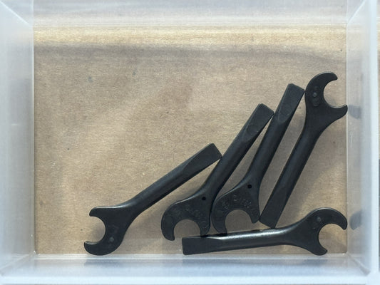 LEGO Parts - Black Minifigure Spanner Wrench / Screwdriver - No 4006 - QTY 5