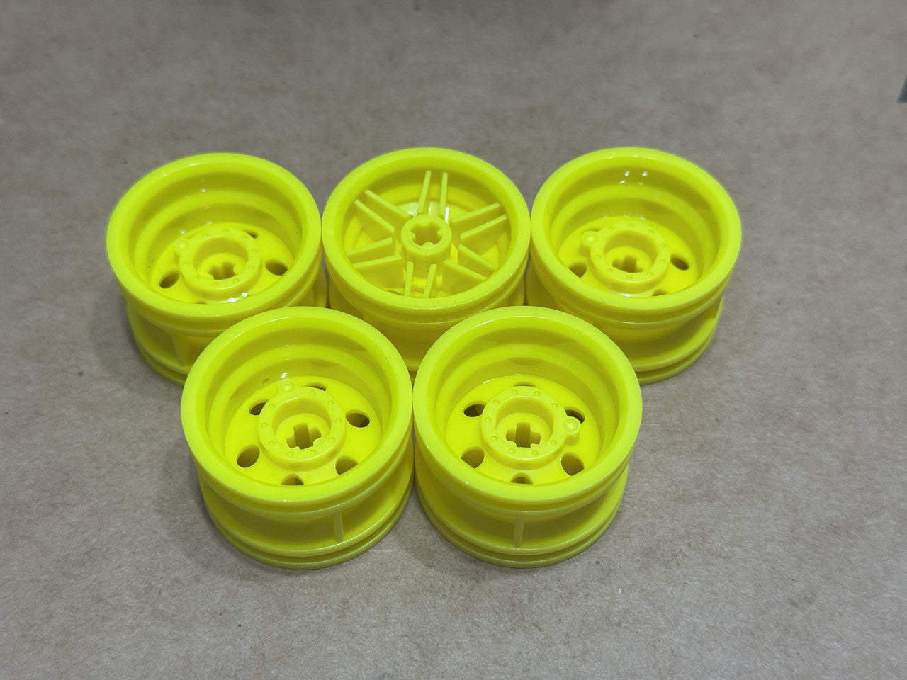LEGO Parts - Neon Yellow Wheel 30.4mm D. x 20mm - No 56145 - QTY 5