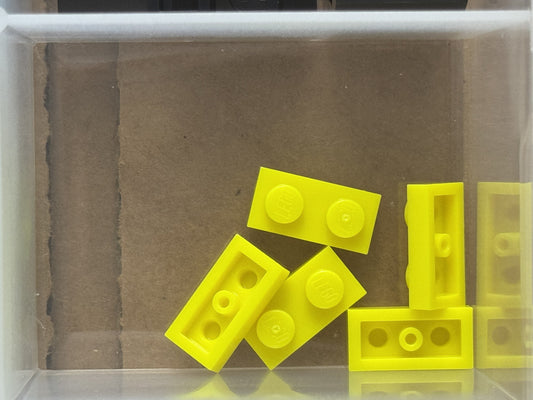 LEGO Parts - Neon Yellow Plate 1 x 2 - No 3023 - QTY 5