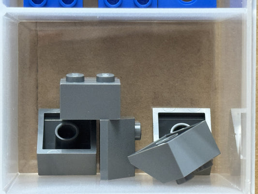 LEGO Parts - Dark Bluish Gray Slope 45 2 x 2 - No 3039 - QTY 5
