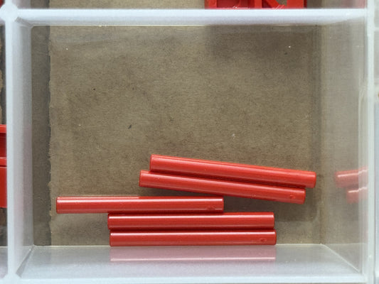 LEGO Parts - Red Bar 4L (Lightsaber Blade / Wand) - No 30374 - QTY 5