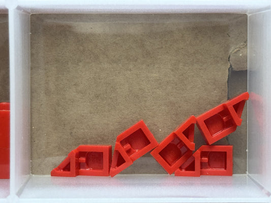LEGO Parts - Red Wedge 2 x 1 x 2/3 Left - No 29120 - QTY 5