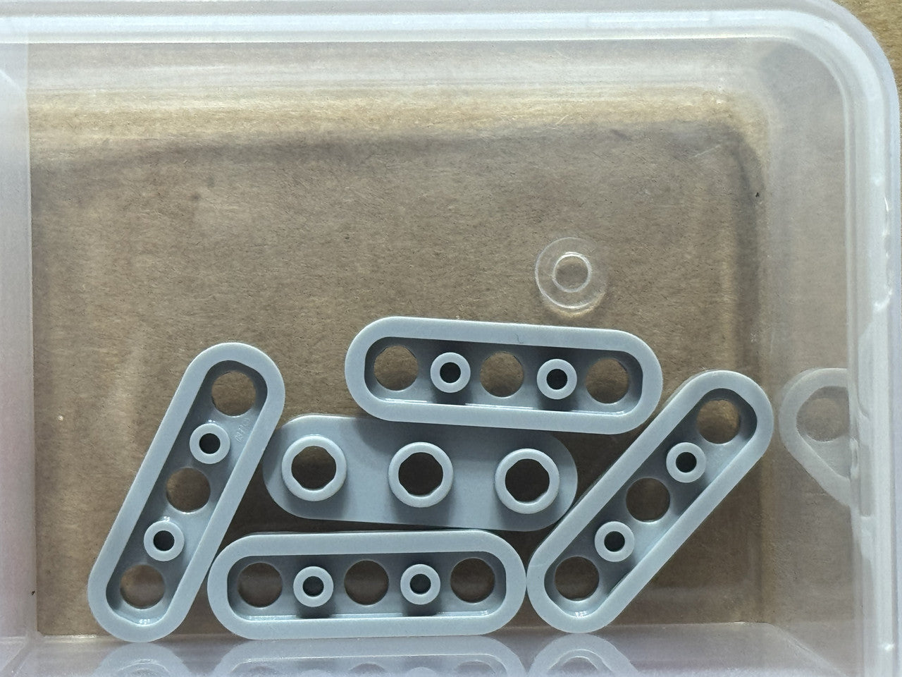 LEGO Parts - Light Bluish Gray Plate, Round 1 x 3 Open Studs - No 77850 - QTY 5