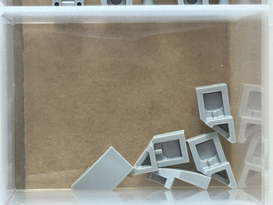 LEGO Parts - Light Bluish Gray Wedge 2 x 1 x 2/3 Left - No 29120 - QTY 5