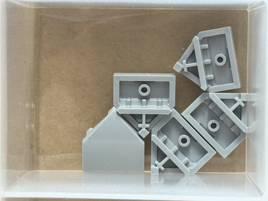 LEGO Parts - Light Bluish Gray Wedge 2 x 2 x 2/3 Pointed - No 66956 - QTY 5